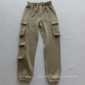 New Design Street Style Women Cargo Pants Solid Loose Fit Pants